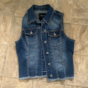 Maurices Blue Denim Vest